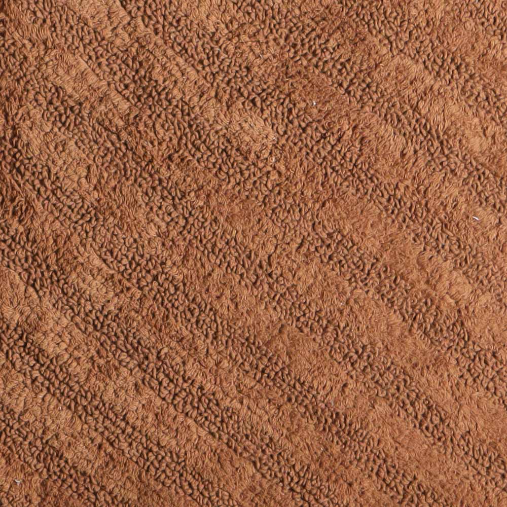 Chelsea Striped Reversible Tufted Bathmat - Walnut Brown - Image 4