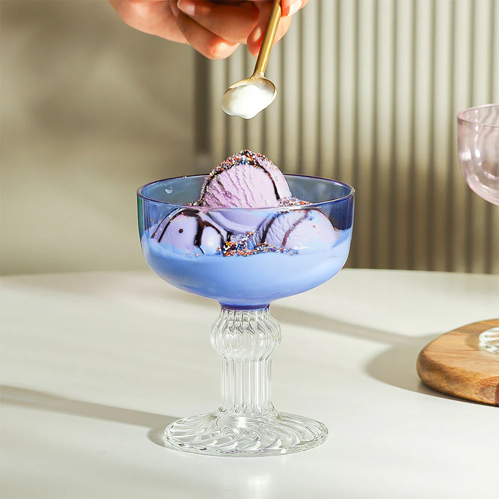 Cheri Dessert Cups, Set of 2 - Blue