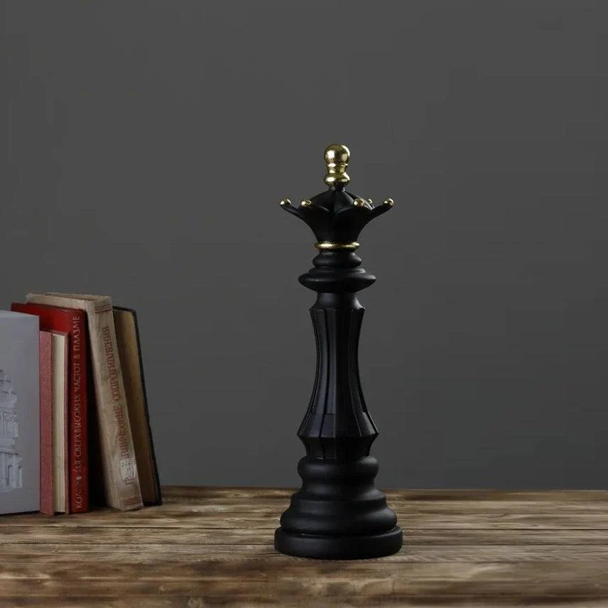 Chess Queen Decorative Sculpture Large - Black - Image 3