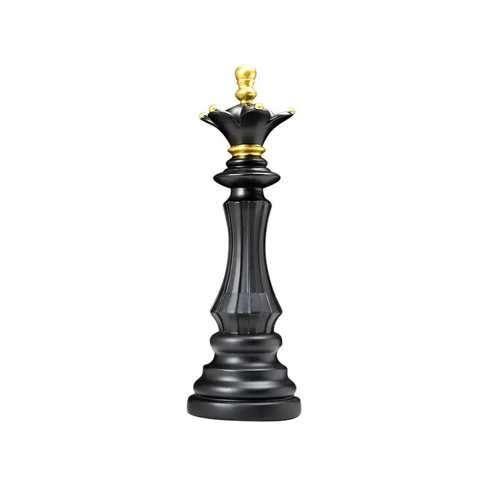 Chess Queen Decorative Sculpture Large - Black - Image 4