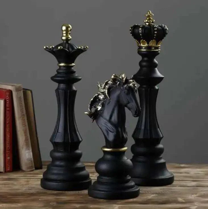 Chess Queen Decorative Sculpture Large - Black - Image 6