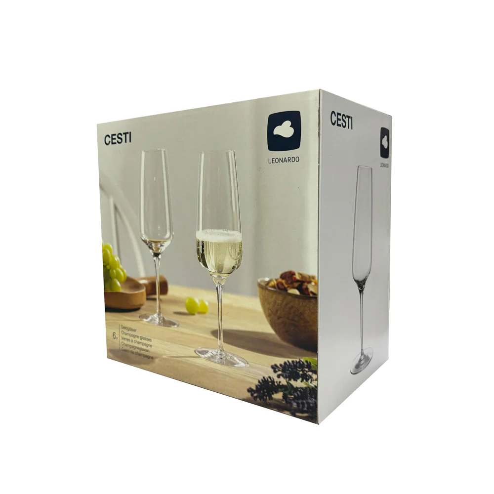 Cesti Champagne Glasses 240ml, Set of 6 - Image 10