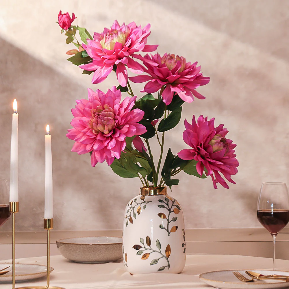 Chrysanthemums Faux Stem - Hot Pink - Image 2