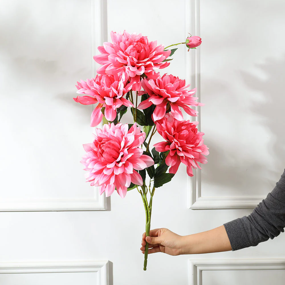 Chrysanthemums Faux Stem - Hot Pink - Image 3
