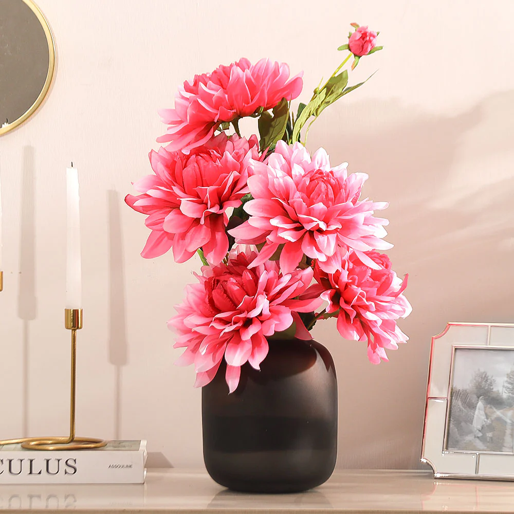 Chrysanthemums Faux Stem - Hot Pink - Image 4
