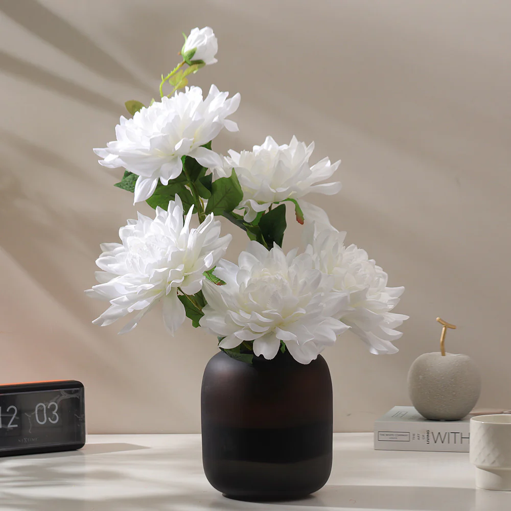 Chrysanthemums Faux Stem - White - Image 5