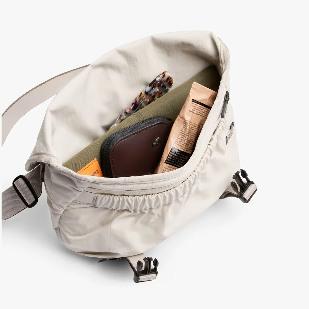 Cinch Mini Messenger Bag - Oat Beige - Image 3