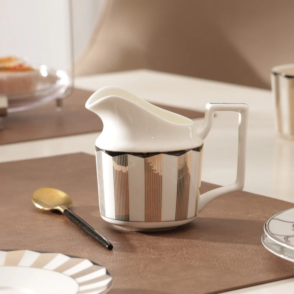 Cirque Milk Jug - White Gold - Image 2