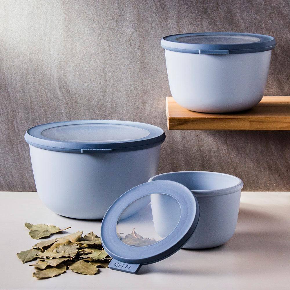 Cirqula 3-Piece Storage Set Tall - Nordic Blue