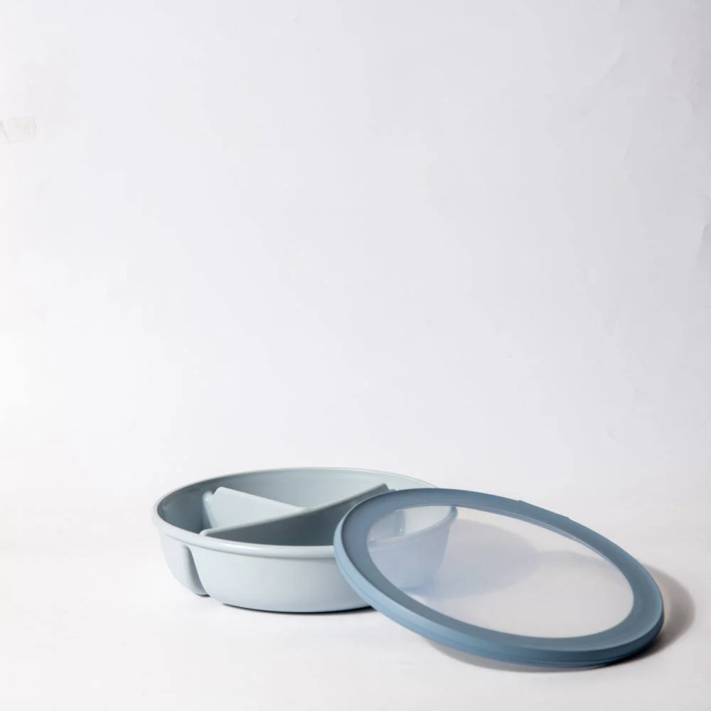 Cirqula Bento Bowl With Lid - Nordic Blue - Image 3