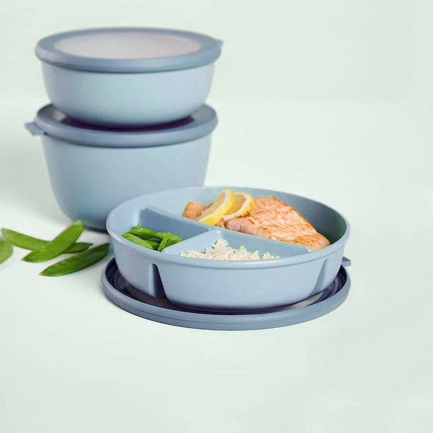 Cirqula Bento Bowl With Lid - Nordic Blue - Image 5