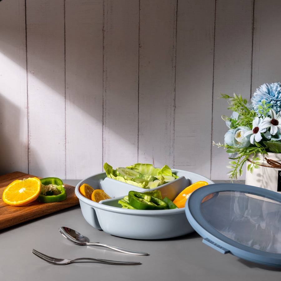 Cirqula Bento Bowl With Lid - Nordic Blue - Image 9