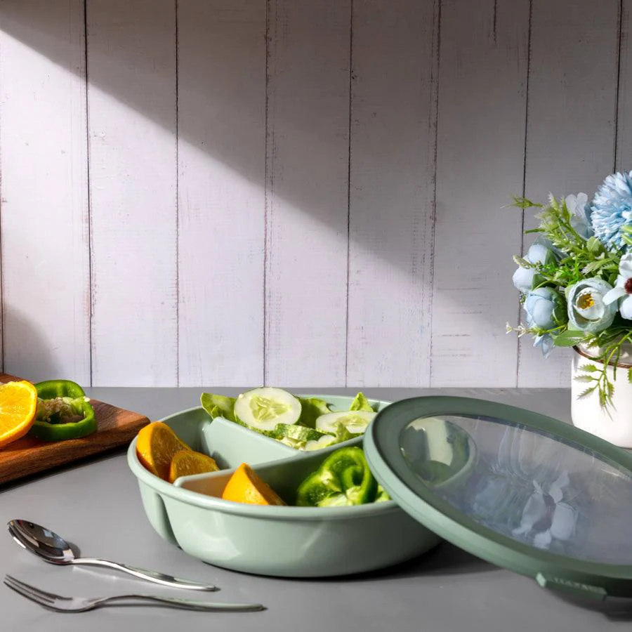 Cirqula Bento Bowl With Lid - Nordic Sage - Image 2