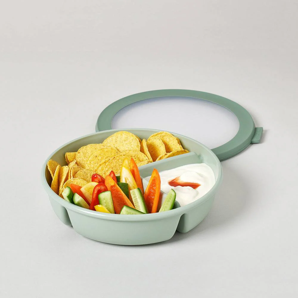 Cirqula Bento Bowl With Lid - Nordic Sage - Image 4