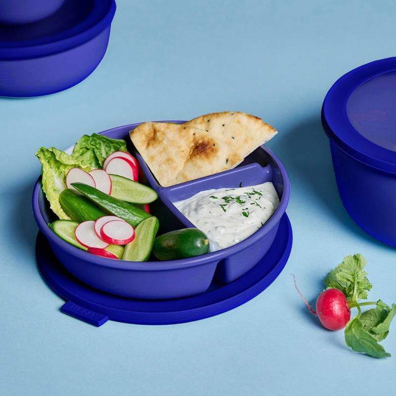 Cirqula Bento Bowl With Lid - Vivid Blue - Image 2