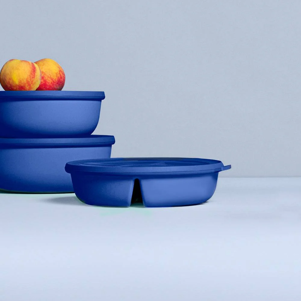 Cirqula Bento Bowl With Lid - Vivid Blue - Image 4