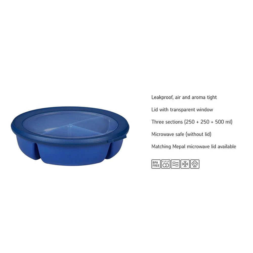Cirqula Bento Bowl With Lid - Vivid Blue - Image 5