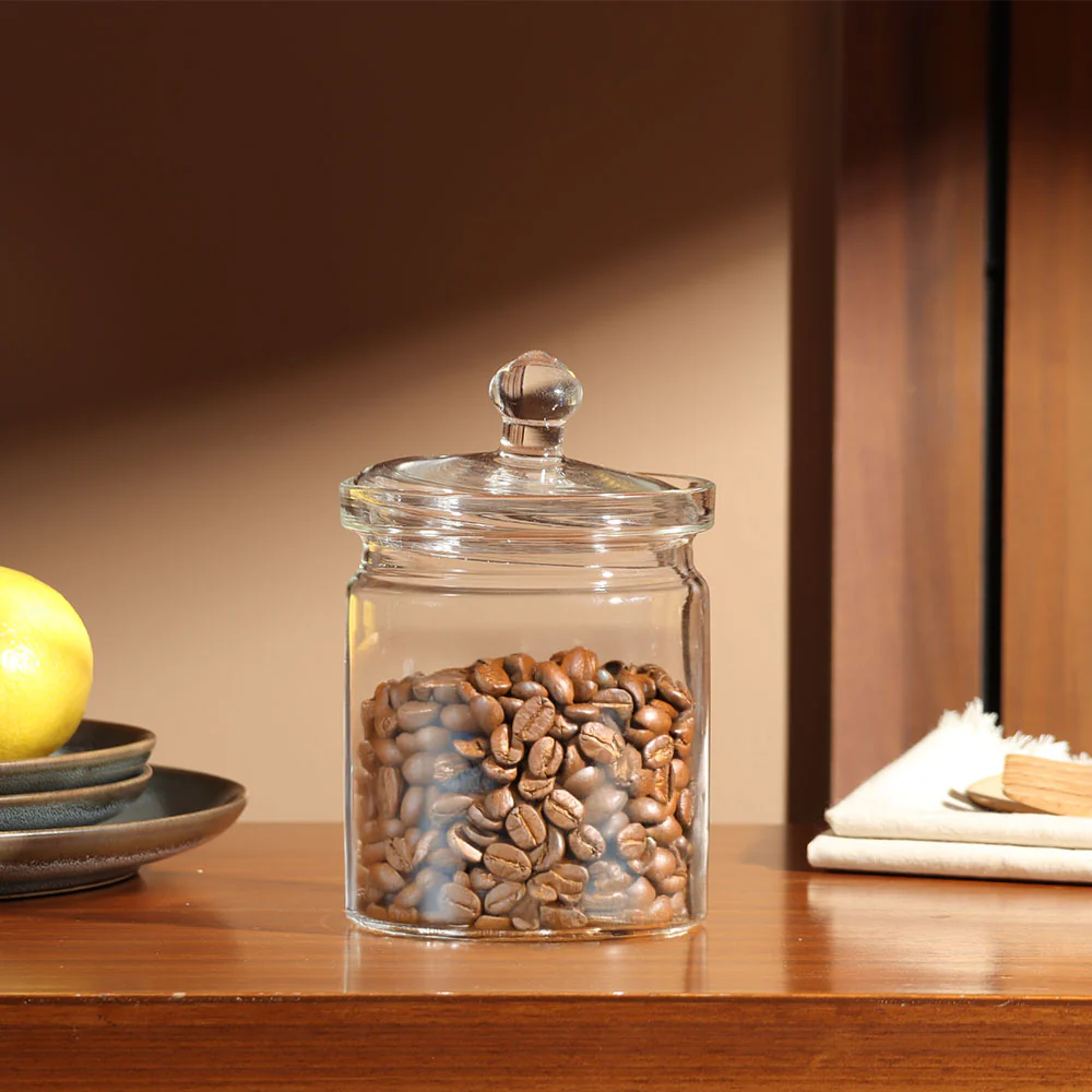 Claire Glass Storage Jar Medium - Clear - Image 3