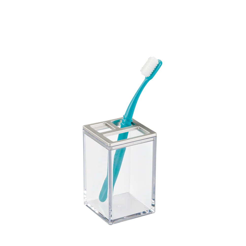 Clarity Toothbrush Tumbler - Brushed Nickel - Image 3