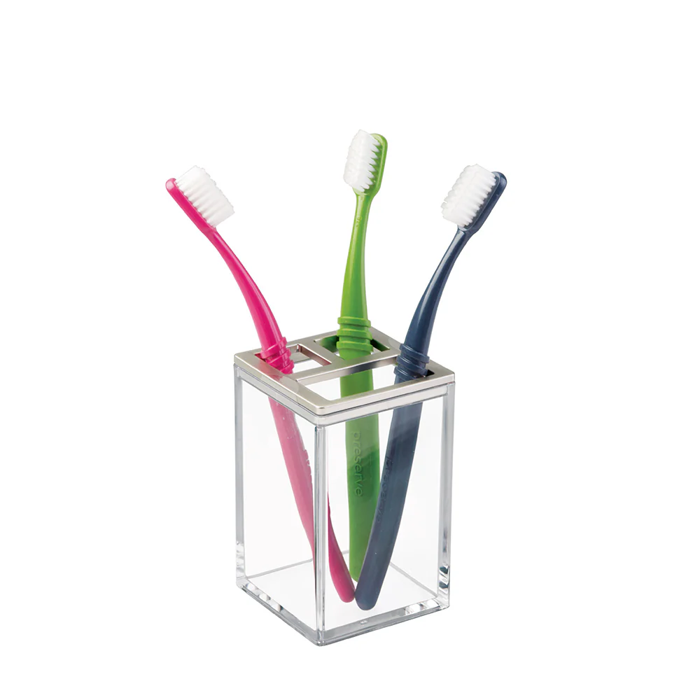 Clarity Toothbrush Tumbler - Brushed Nickel - Image 4