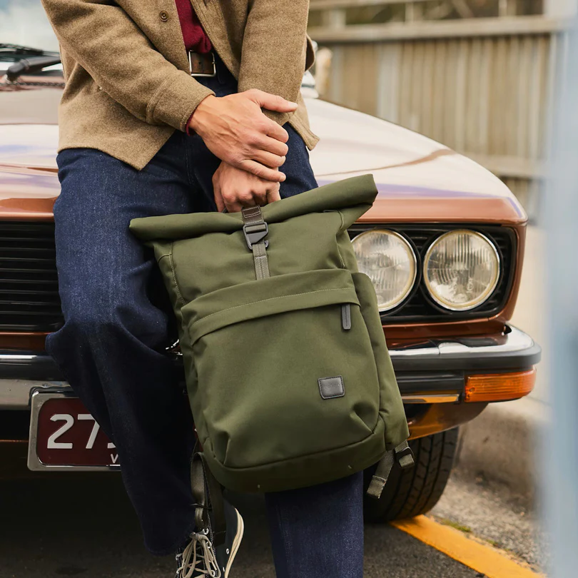 Classic Rolltop Backpack 26L - Olive - Image 3