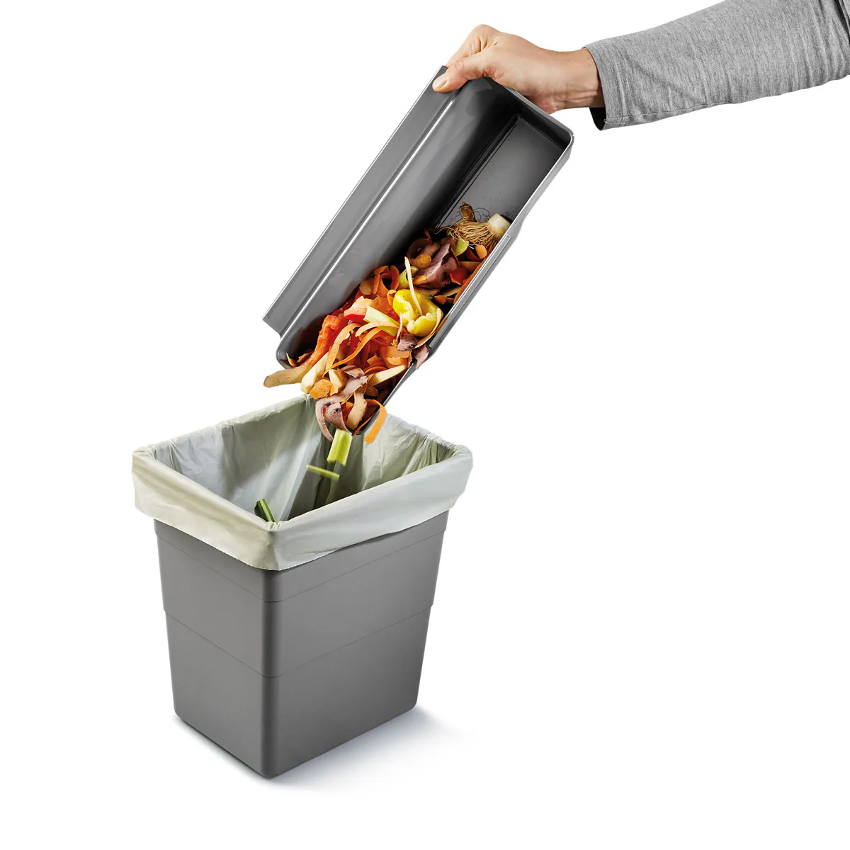 Cleantex Organic Waste Bin - Grey - Image 4