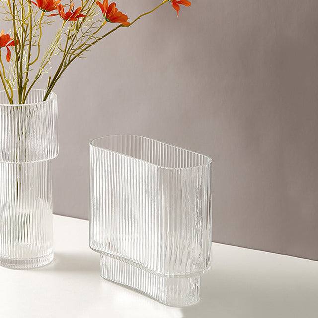 Clear Lines Rectangular Glass Vase - Image 7