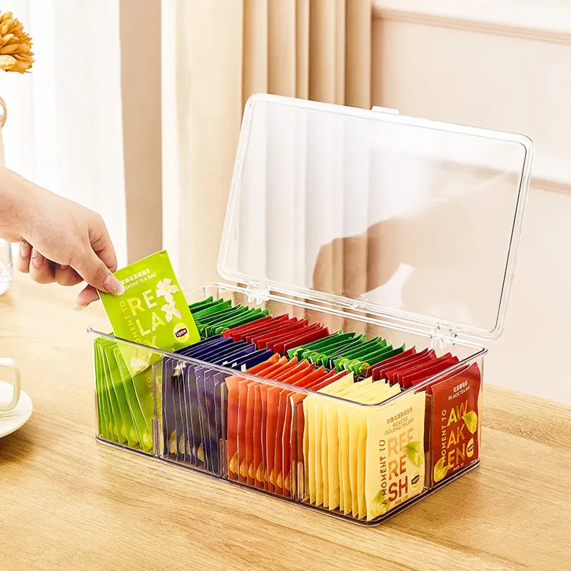 Clearex Sectioned Storage Box - Clear - Image 2
