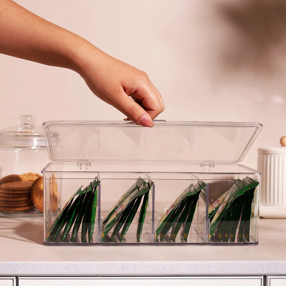 Clearex Sectioned Storage Box - Clear - Image 4