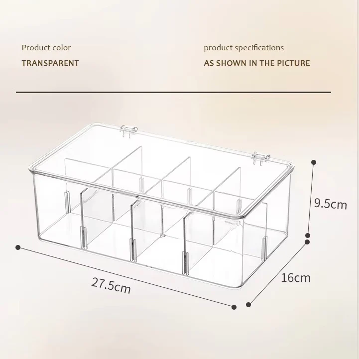 Clearex Sectioned Storage Box - Clear - Image 6