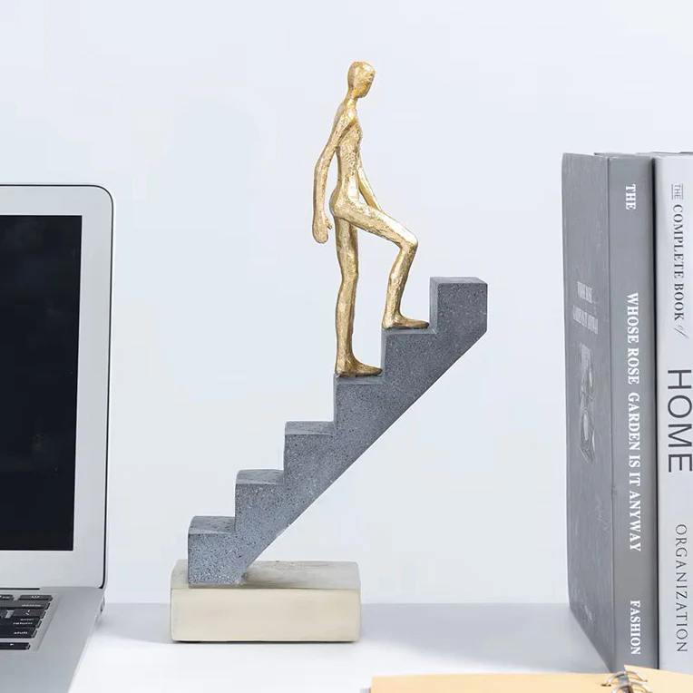 Climber on Steps Sculpture Medium - Image 2