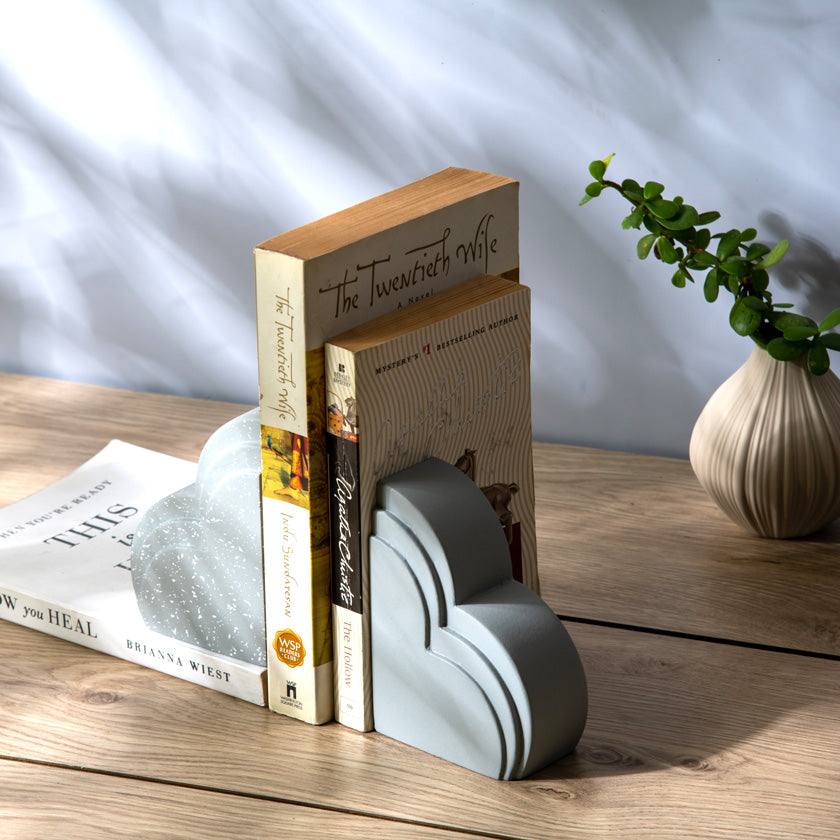Cloud Bookends, Set of 2- Grey - Image 2