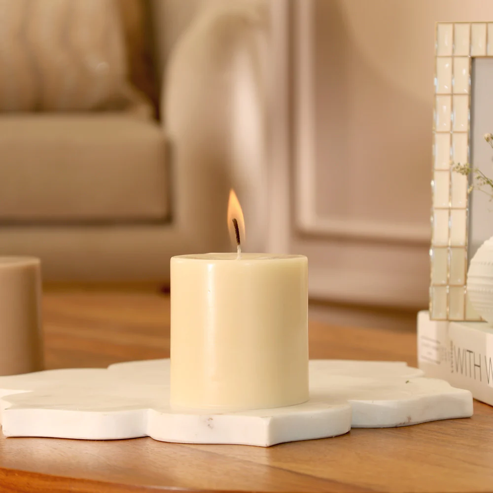 Column Candle Small - Cream - Image 2