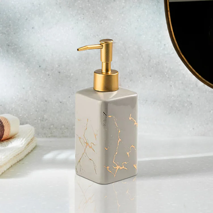 Column Soap Dispenser - Marble Grey - Image 2