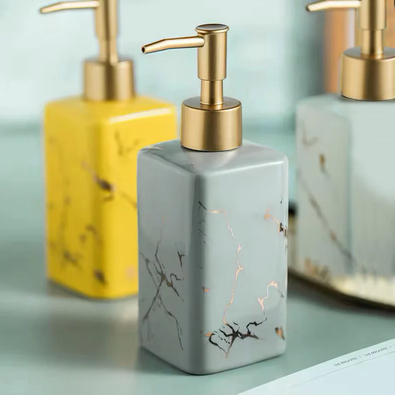 Column Soap Dispenser - Marble Grey - Image 5