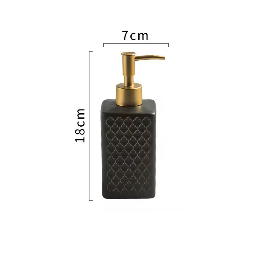 Column Soap Dispenser - Tiled Black - Image 5