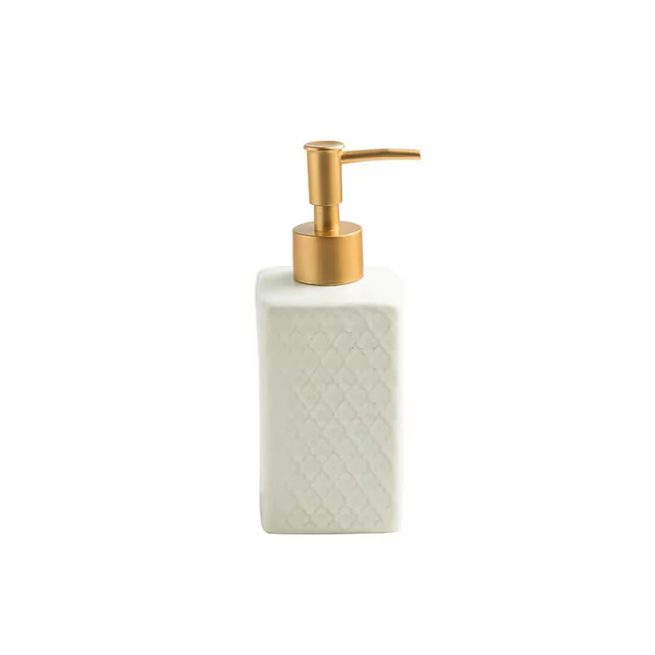 Column Soap Dispenser - Tiled White - Image 4