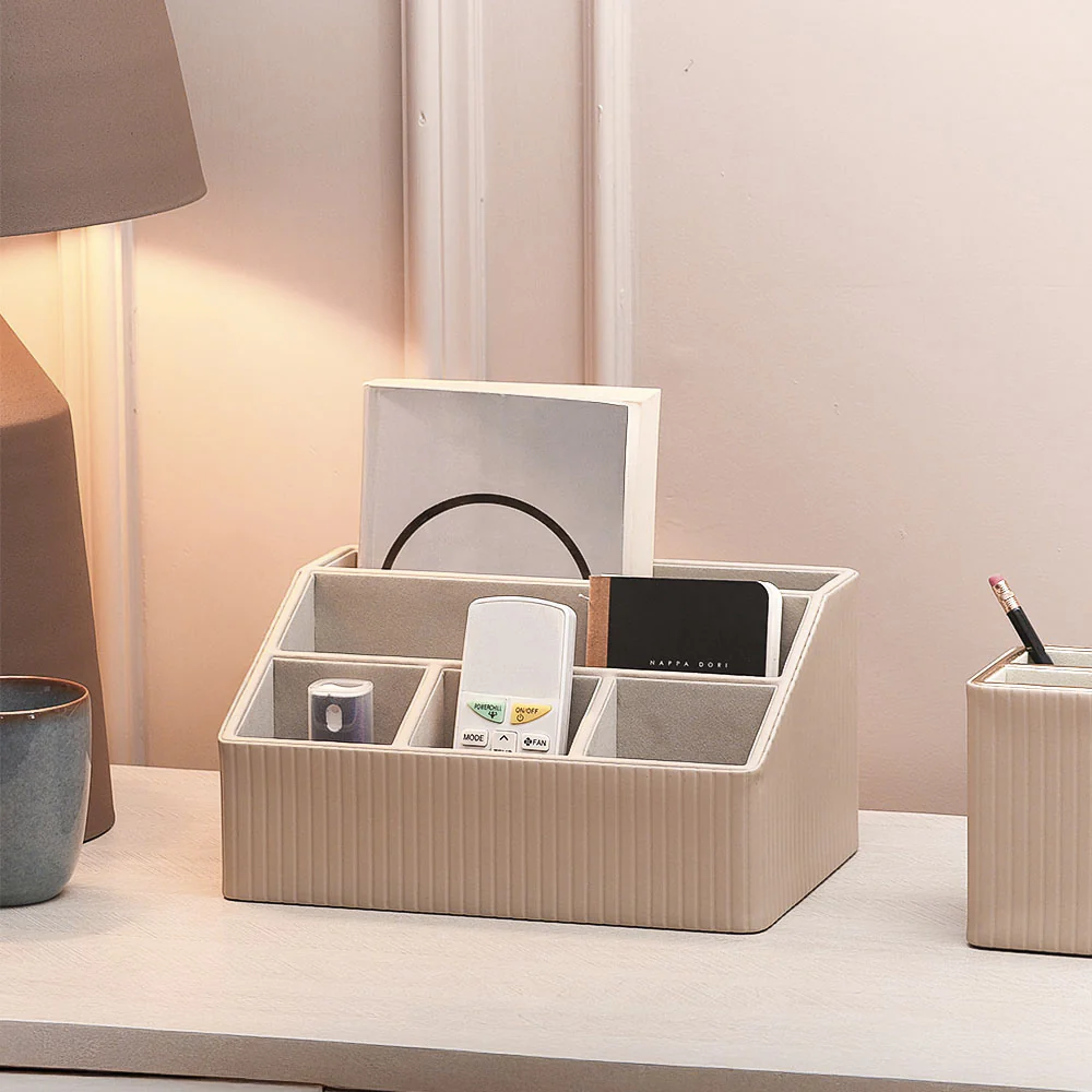 Columns Desk Organiser - Taupe - Image 2
