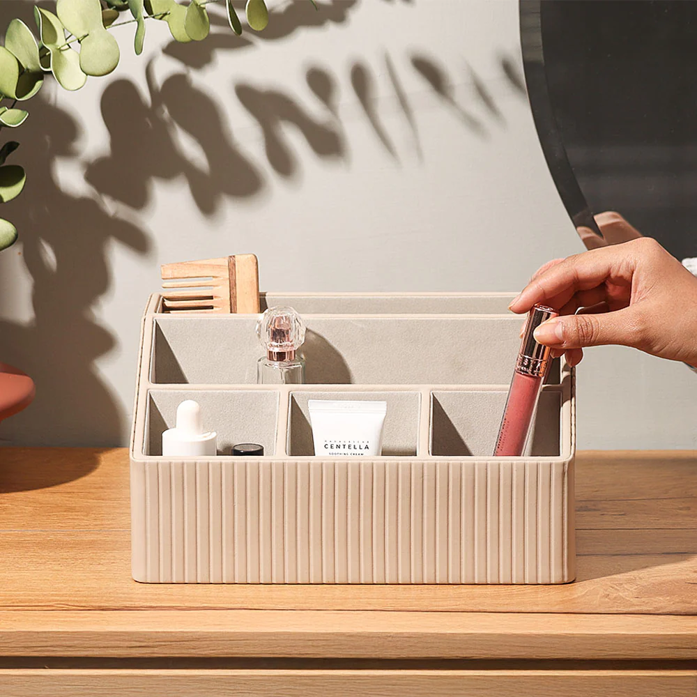 Columns Desk Organiser - Taupe - Image 5