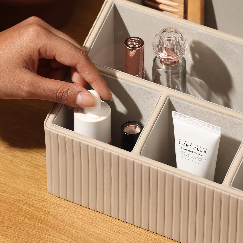 Columns Desk Organiser - Taupe - Image 6