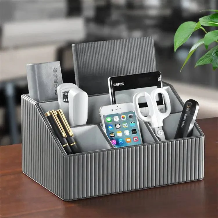 Columns Desk Organiser - Dark Grey