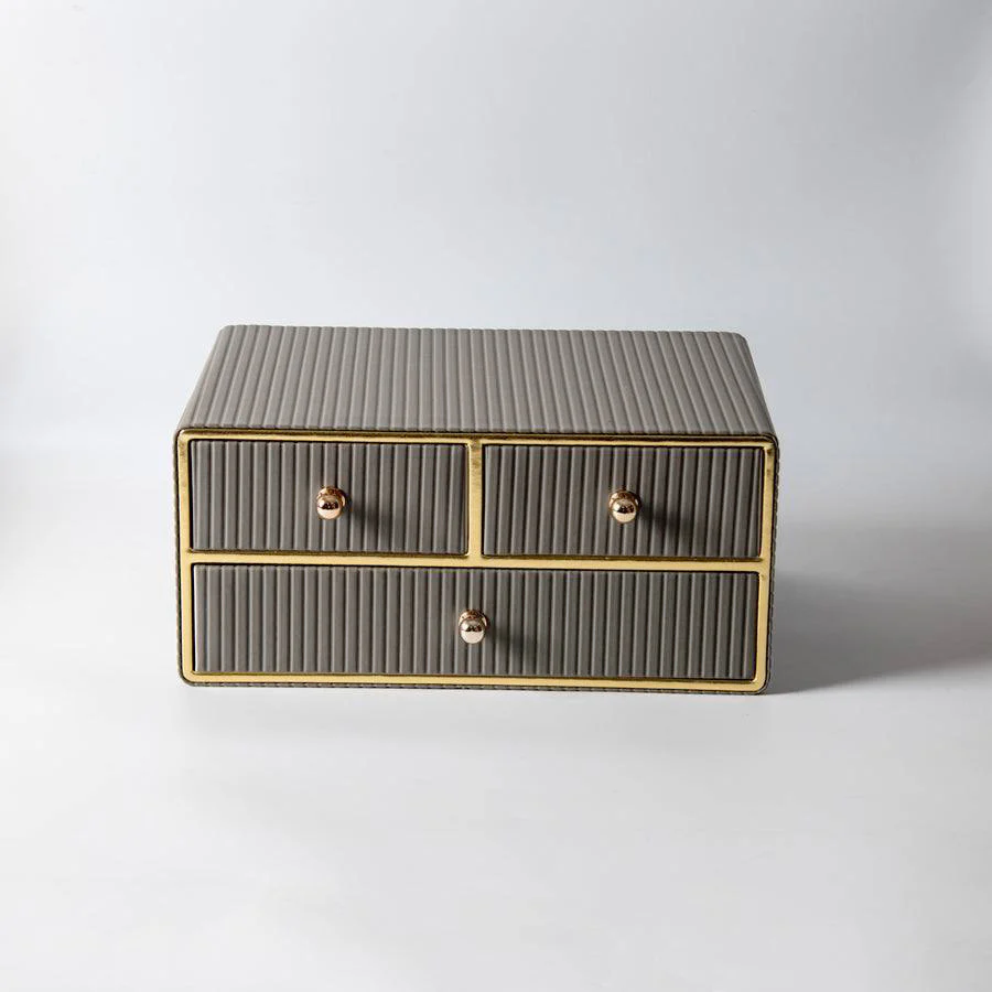 Columns Organiser with Drawers - Dark Grey - Image 3