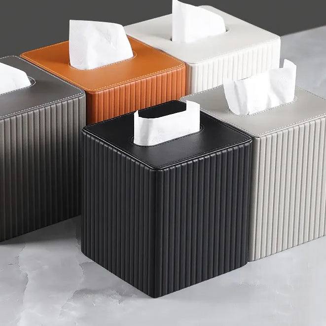 Columns Square Tissue Box Holder - Black - Image 5