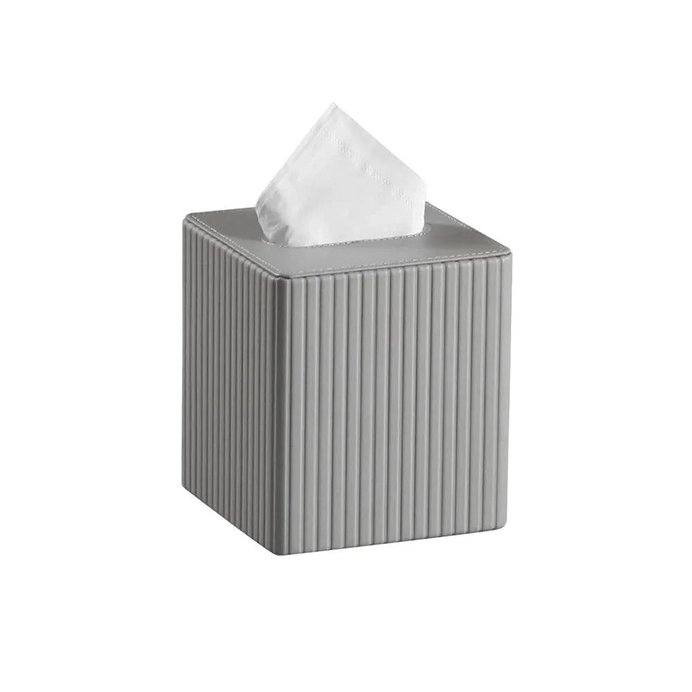 Columns Square Tissue Box Holder - Light Grey - Image 10