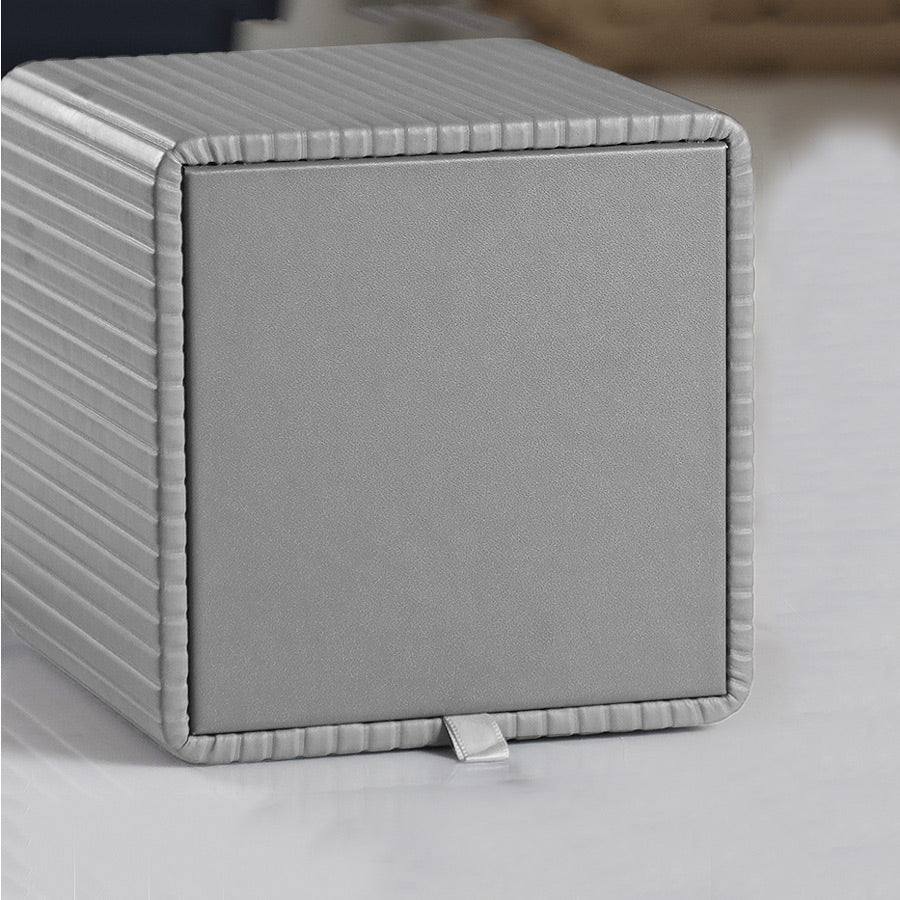 Columns Square Tissue Box Holder - Light Grey - Image 11