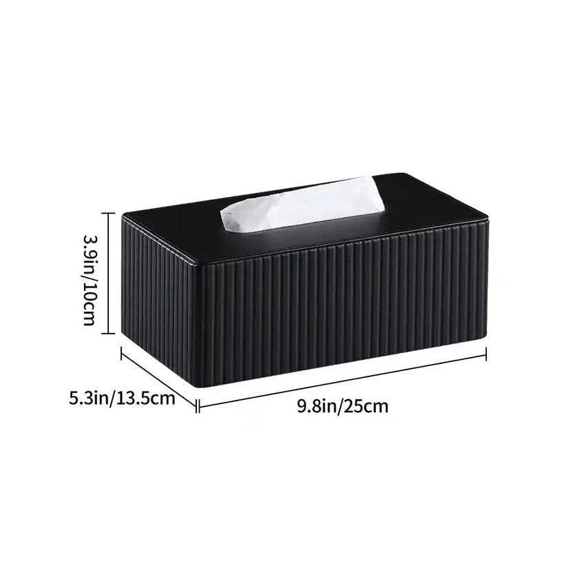 Columns Tissue Box Holder - Black - Image 7