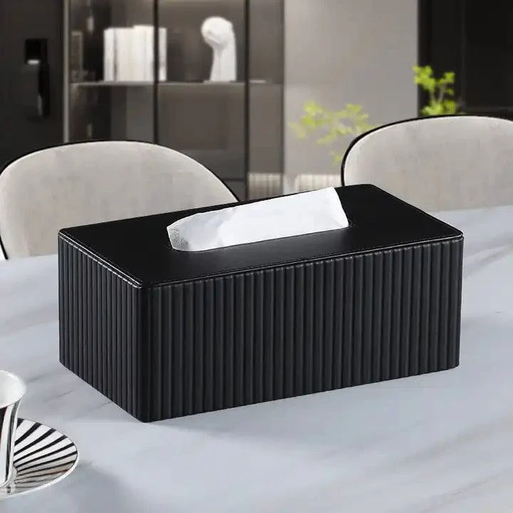 Columns Tissue Box Holder - Black - Image 8