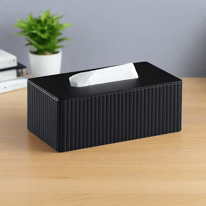 Columns Tissue Box Holder - Black - Image 9