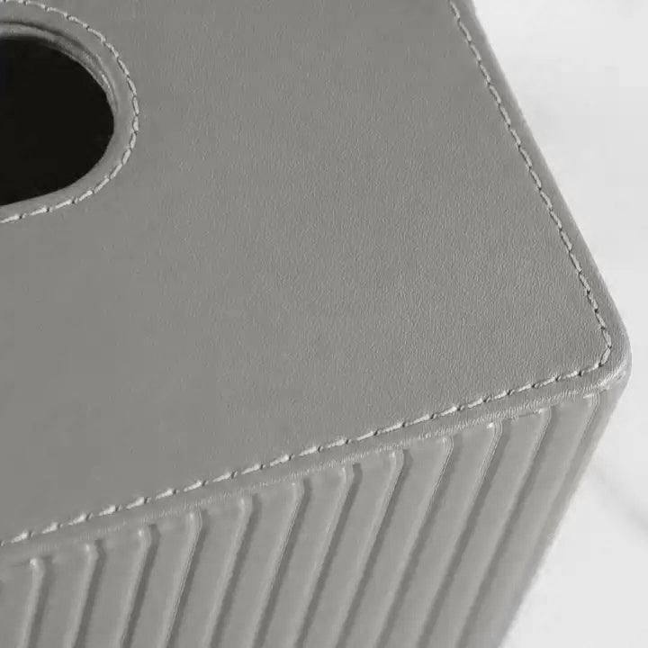 Columns Tissue Box Holder - Light Grey - Image 10