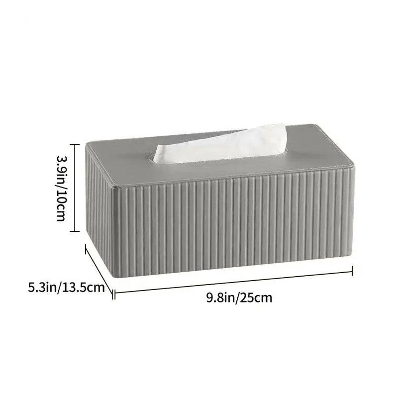Columns Tissue Box Holder - Light Grey - Image 12